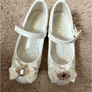 Walofou Flower Girls Wedding Party Heel Princess Shoes
